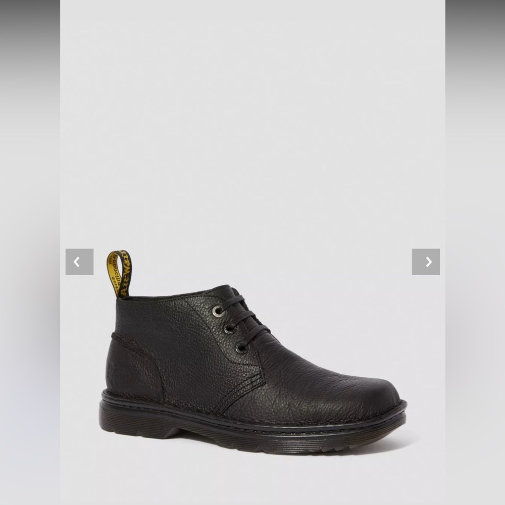 NWT DR. MARTENS Men’s Sussex Bear Track Slip Resistant Black Leather Boots